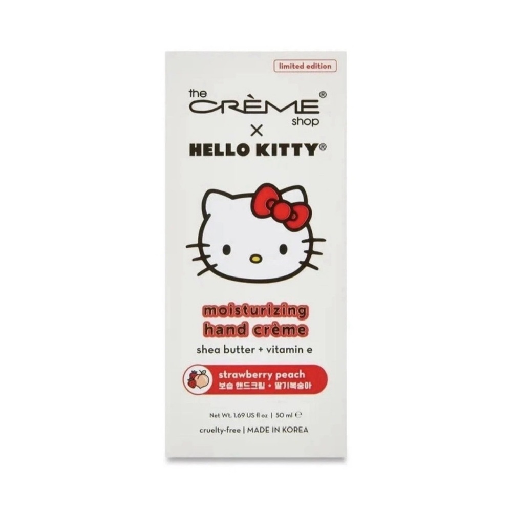 The Creme Shop x Hello Kitty Limited Edition Hand Cream
Strawberry Peach
New NIB